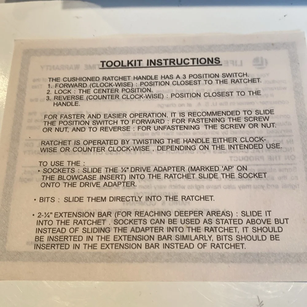 NIB Ratcheting Socket & Driver Tool Set in Case - Picture 3 of 3